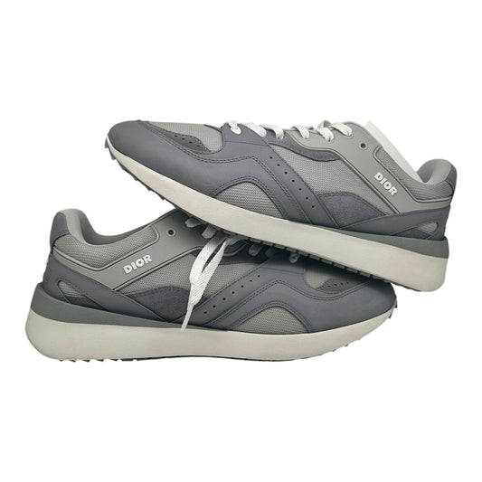 PREOWNED DIOR B29 GREY MESH SUEDE SIZE 45 (12US)