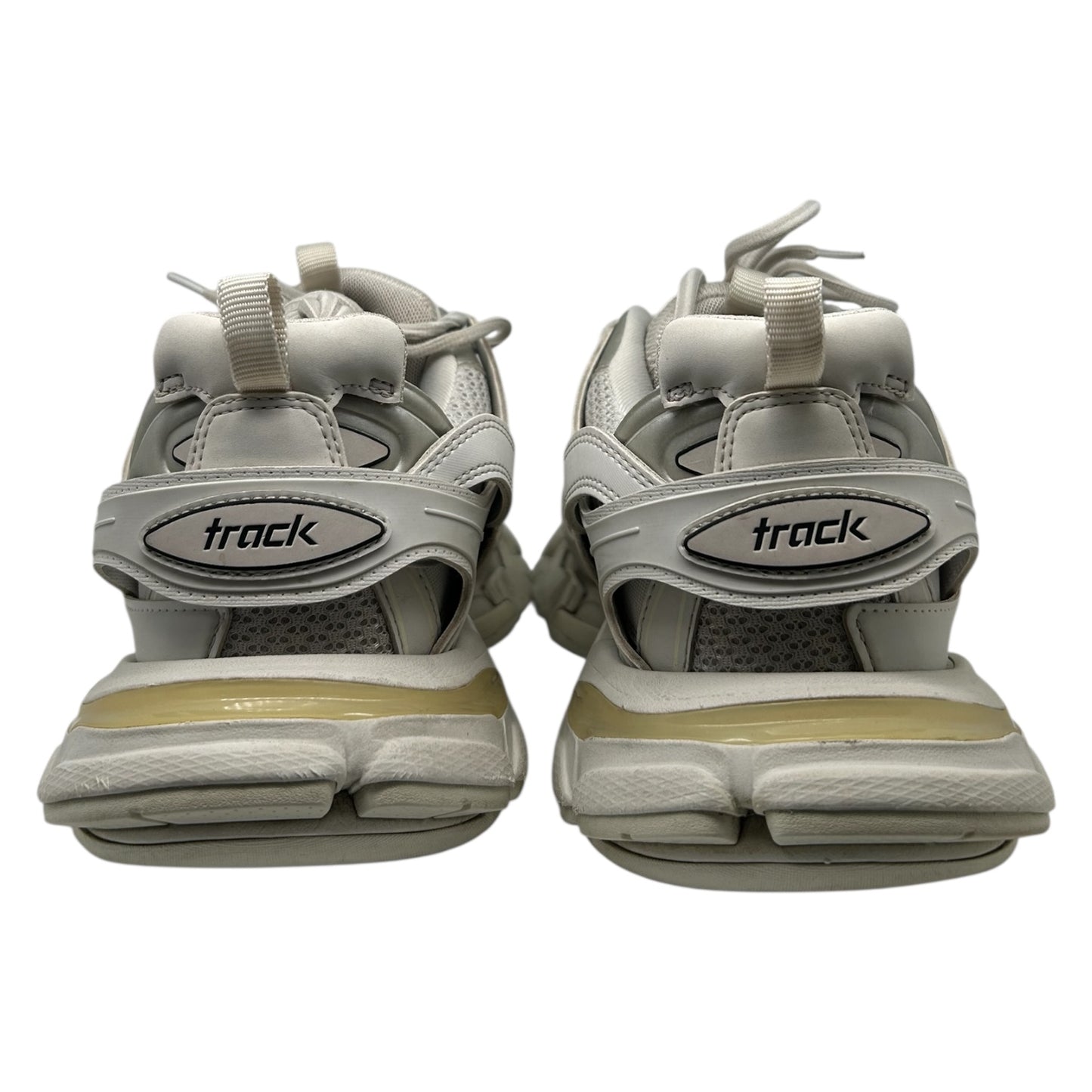 PREOWNED BALENCIAGA TRACK RUNNER LIGHT GREY SZ 11