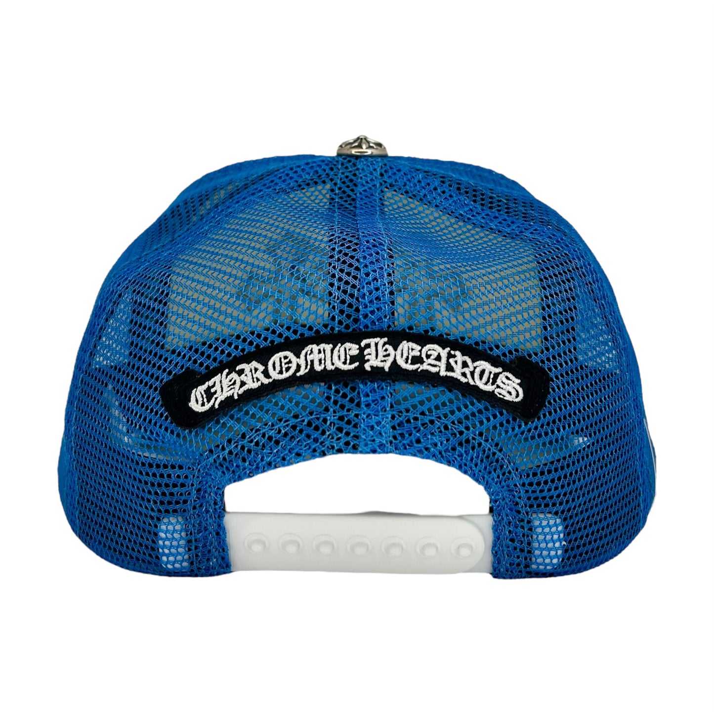 CHROME HEARTS BLUE TRIPLE CROSS TRUCKER