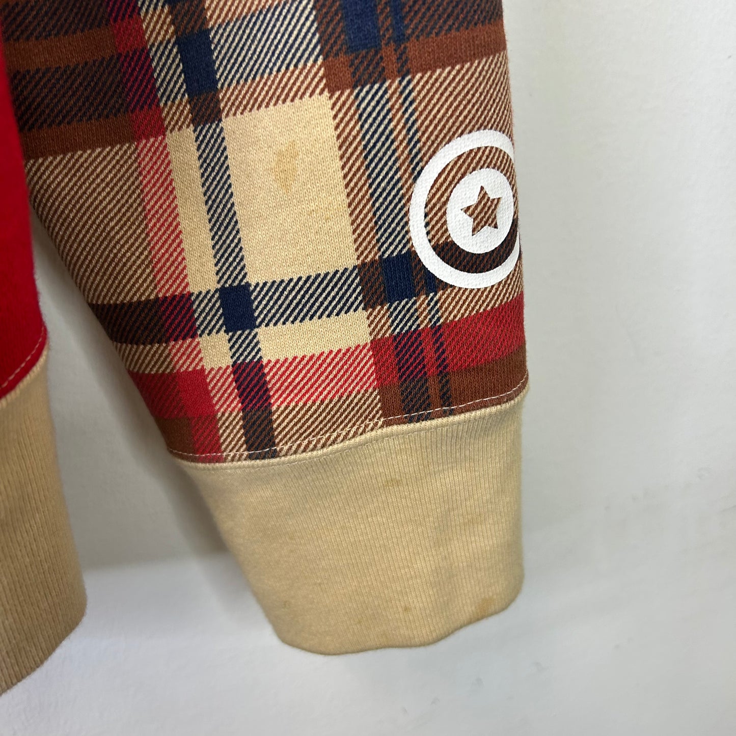 BAPE CHECK 2ND APE FULL ZIP HOODIE