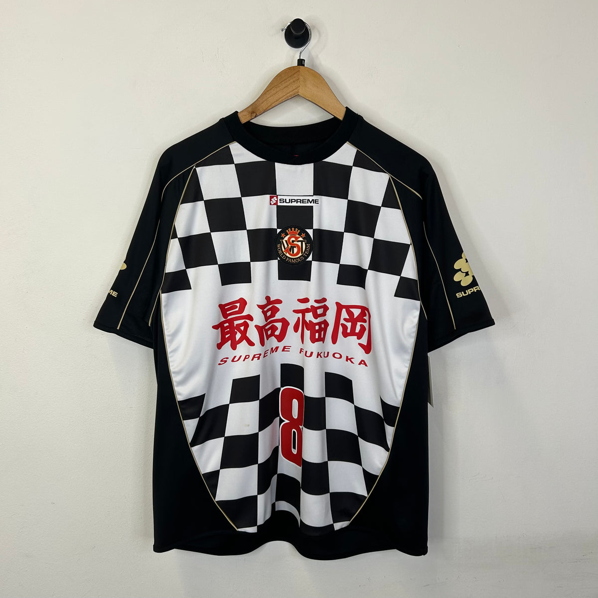 SUPREME CHECKERBOARD SOCCER JERSEY