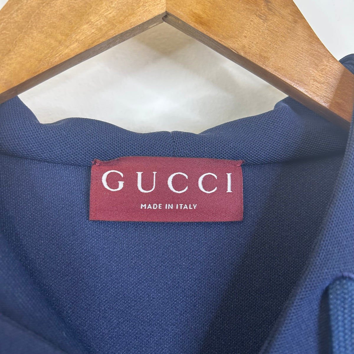 GUCCI STRIPED TRACK JACKET NAVY WHITE