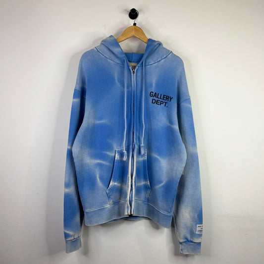 GALLERY DEPT. BABY BLUE SUN-FADE ZIP UP