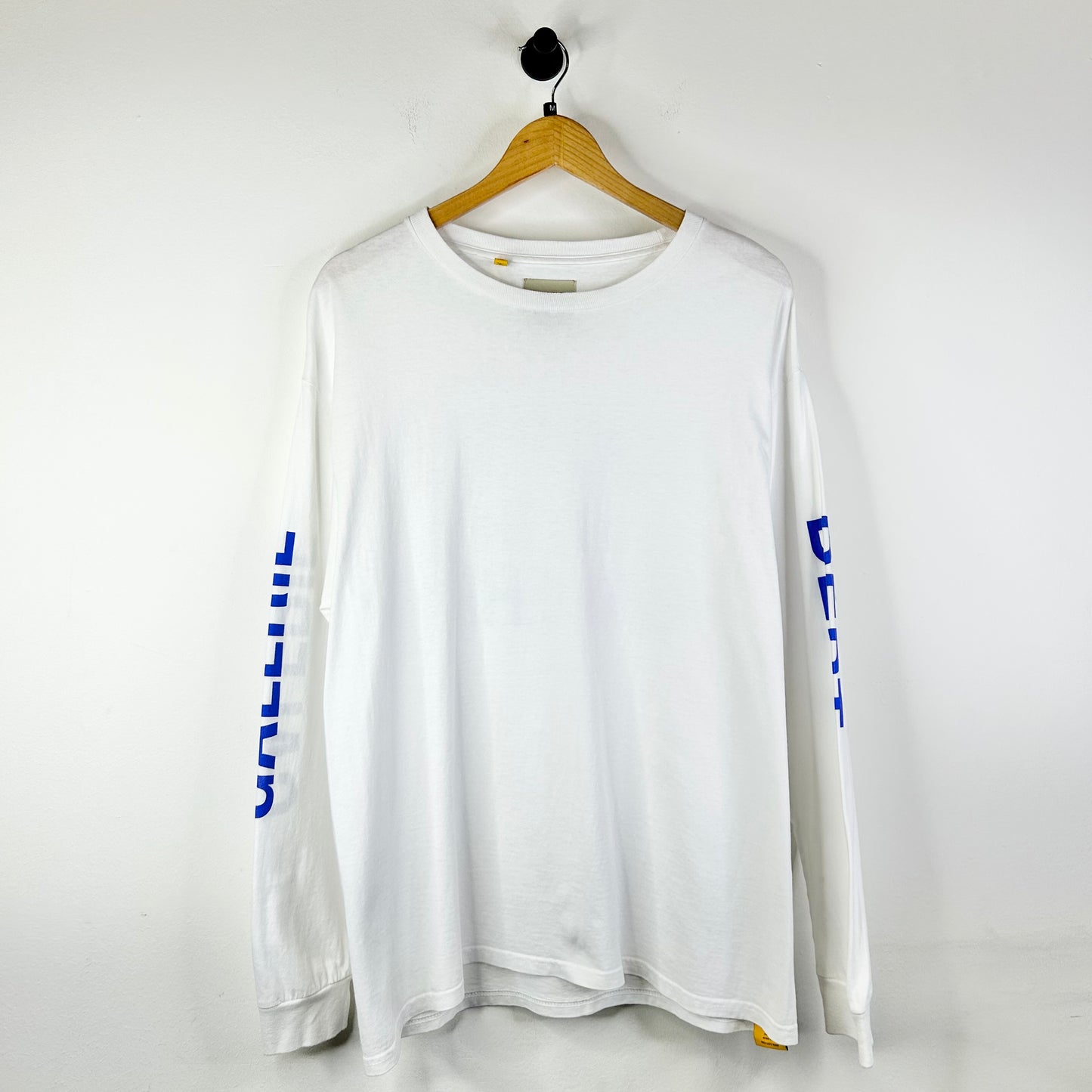 GALLERY DEPT WHITE LONGSLEEVE BLUE LOGO