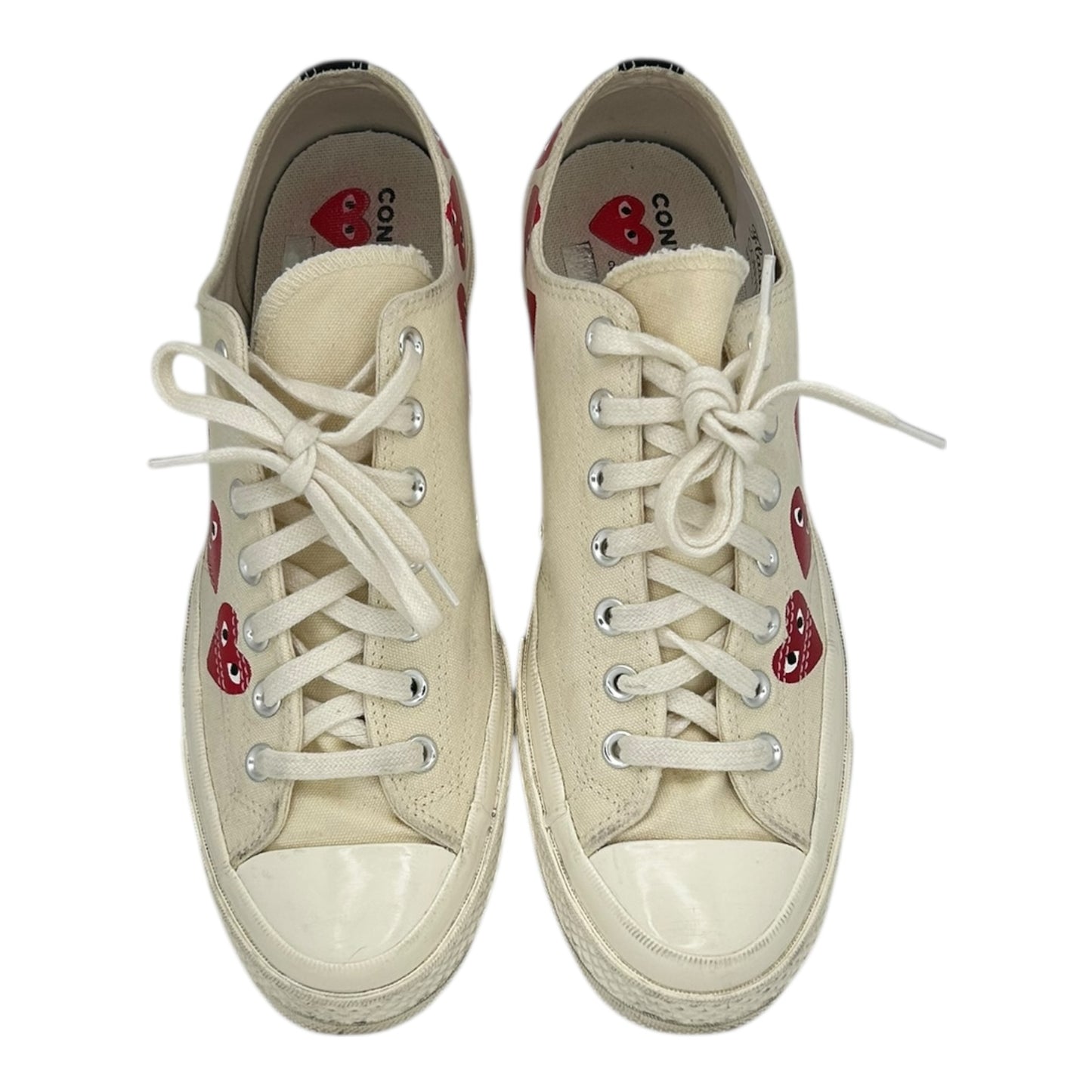 PREOWNED CONVERSE CDG MULTI HEART WHITE LOW