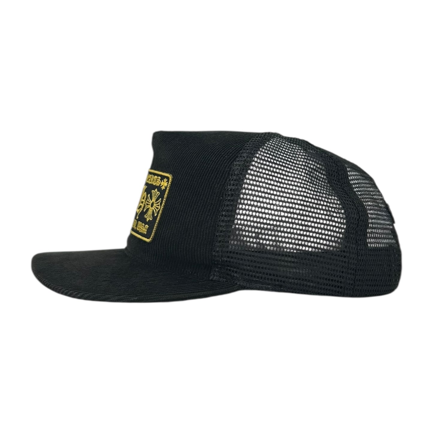 CHROME HEARTS CORDUROY HOLLYWOOD TRUCKER HAT