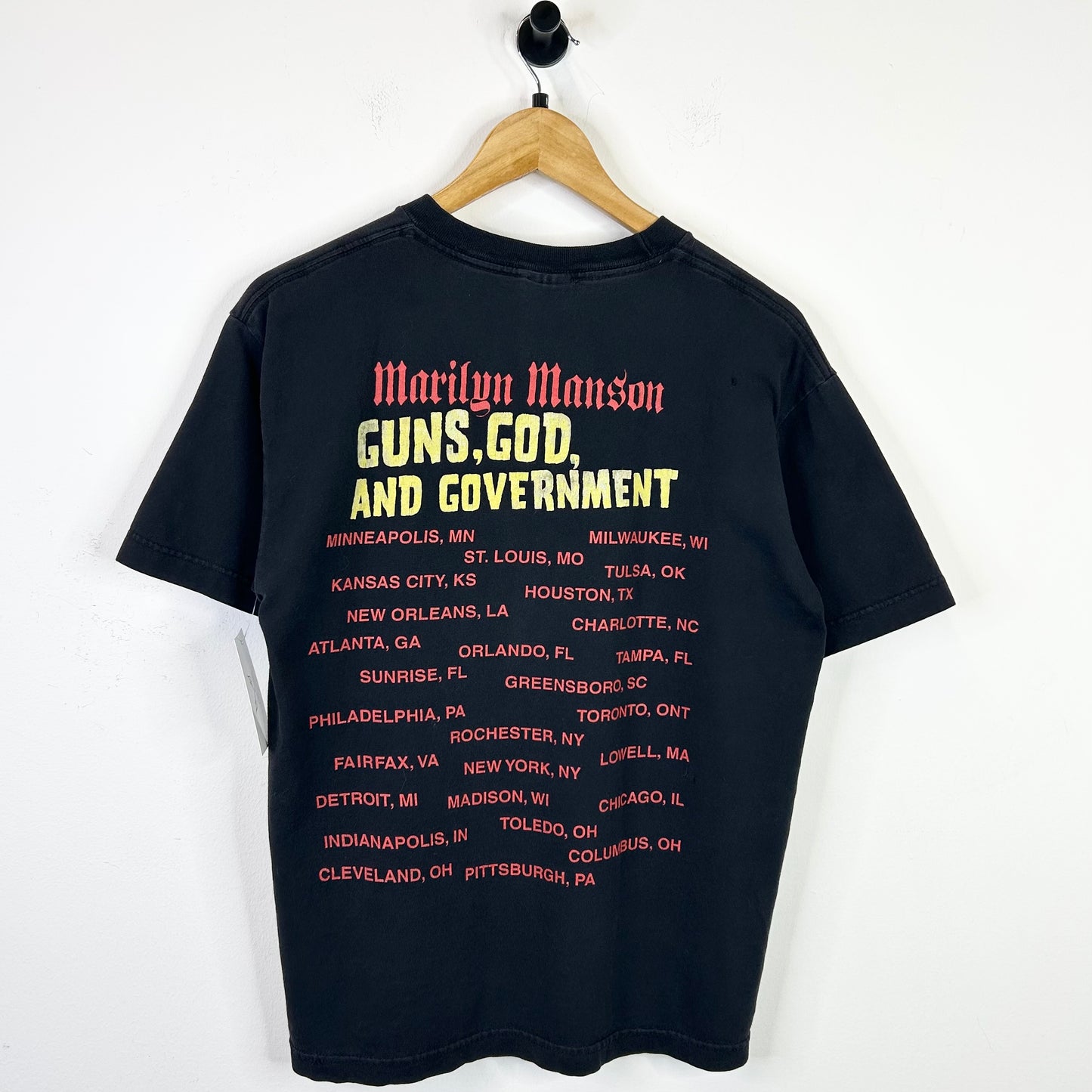 MARILYN MANSON GUNS GOD AND GOV TEE