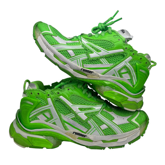 PREOWNED BALENCIAGA LIME GREEN RUNNER