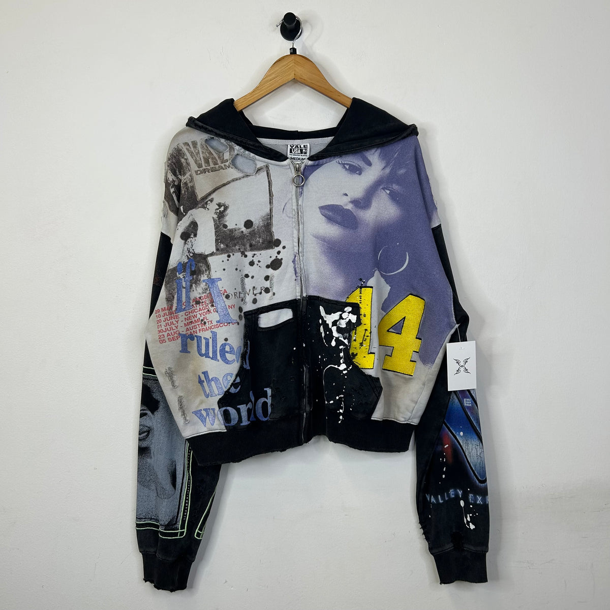 VALE FOREVER NOISE ZIP UP HOODIE
