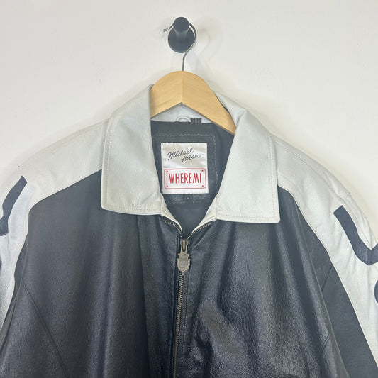 USA AMERICAN FLAG LEATHER JACKET