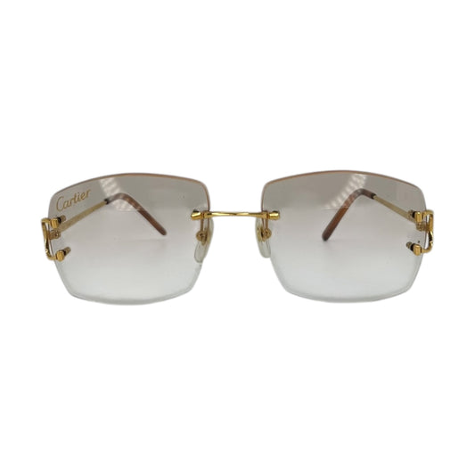 CARTIER BIG C GOLD SUNGLASSES