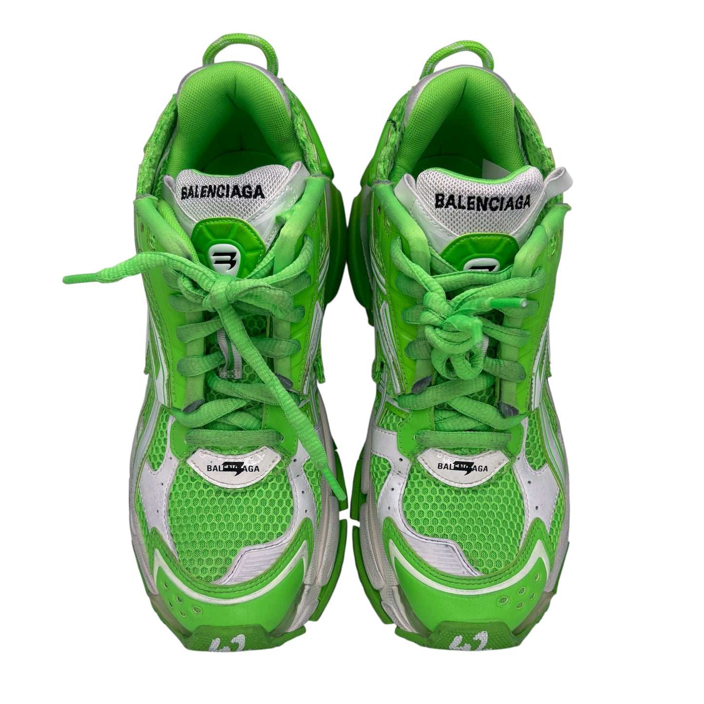 PREOWNED BALENCIAGA LIME GREEN RUNNER