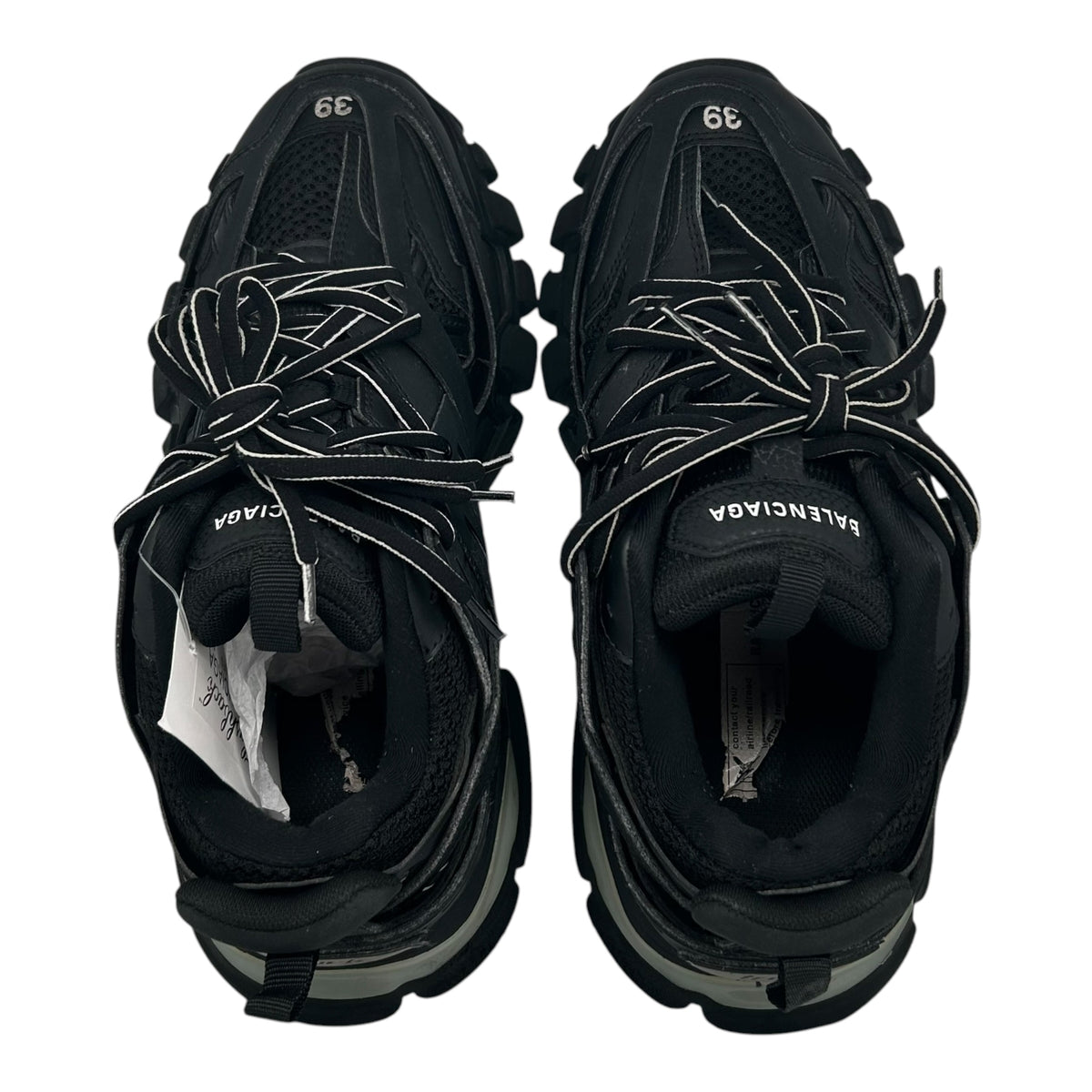 PREOWNED BALENCIAGA TRACK LED RUNNER BLACK