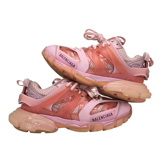 PREOWNED BALENCIAGA TRACK CLEAR SOLE PINK