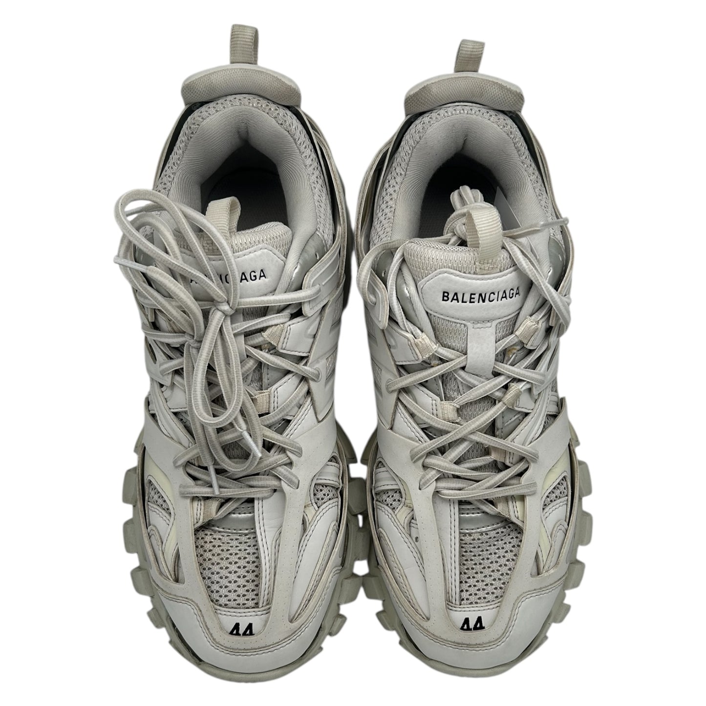 PREOWNED BALENCIAGA TRACK RUNNER LIGHT GREY SZ 11