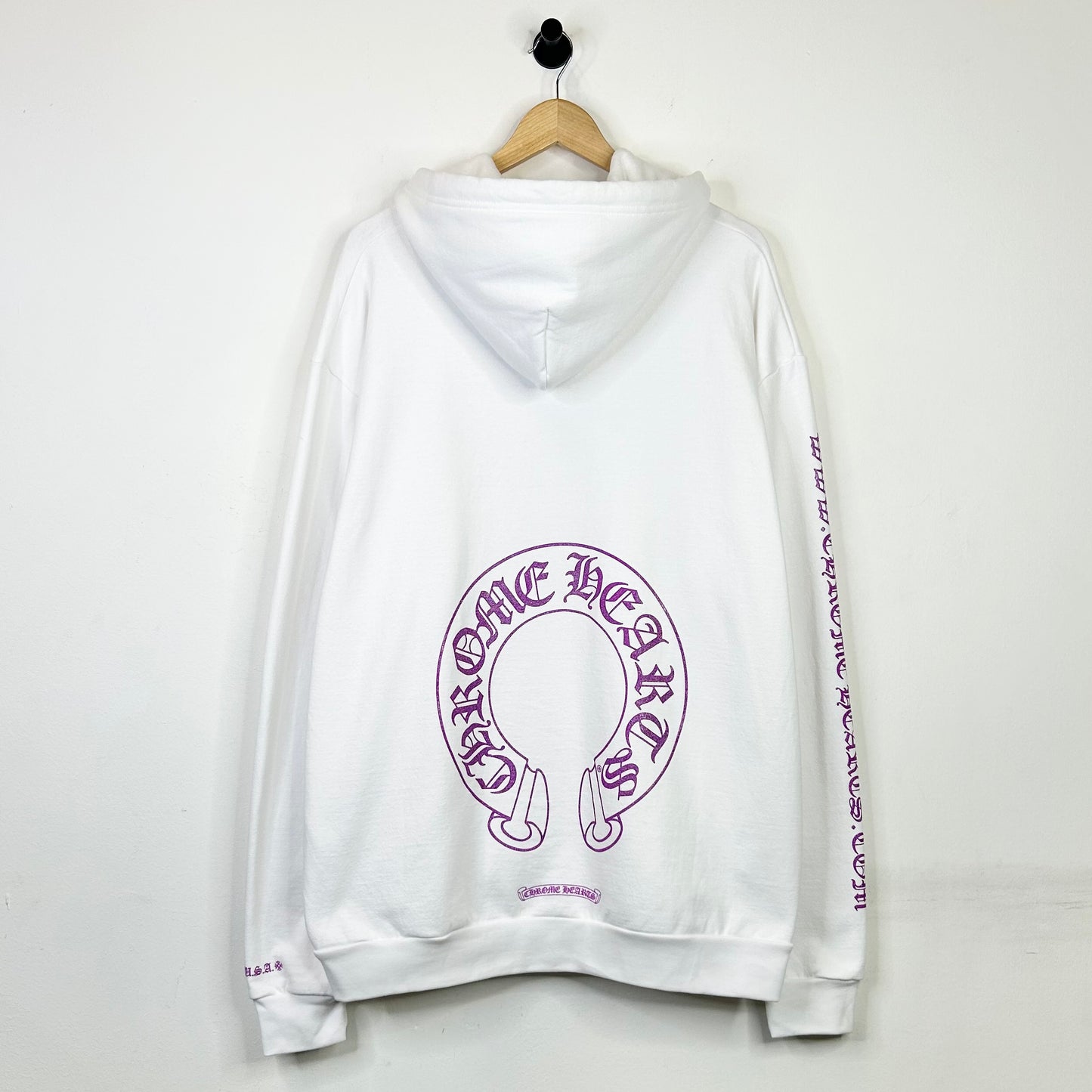 CHROME HEARTS PURPLE GLITTER WEBSITE HOODIE