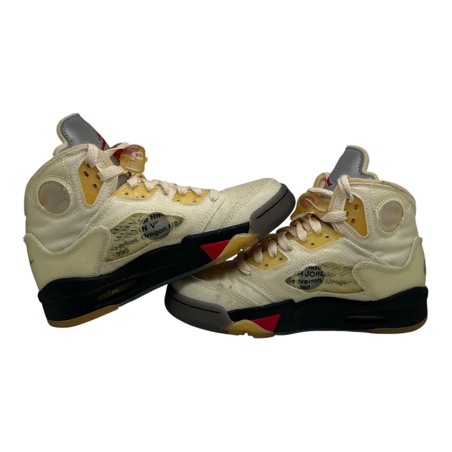 PREOWNED JORDAN 5 RETRO OFF-WHITE SAIL