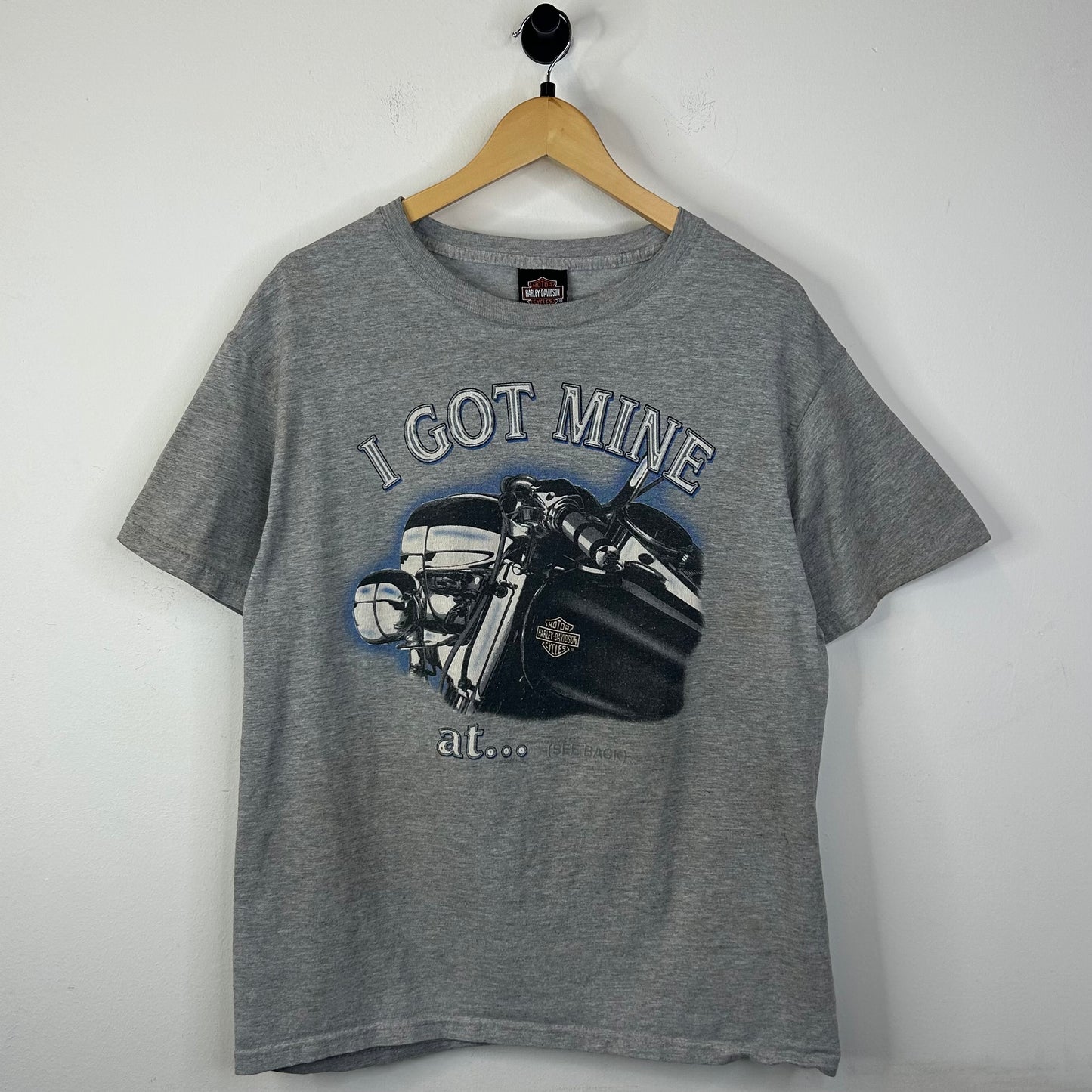 HARLLEY DAVIDSON I GOT MINE GREY TEE