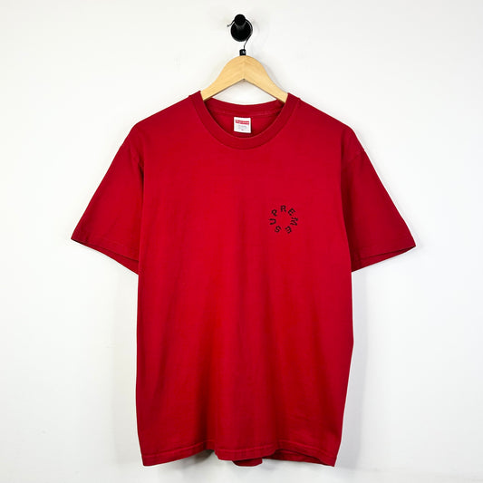 SUPREME MARBLE TEE RED