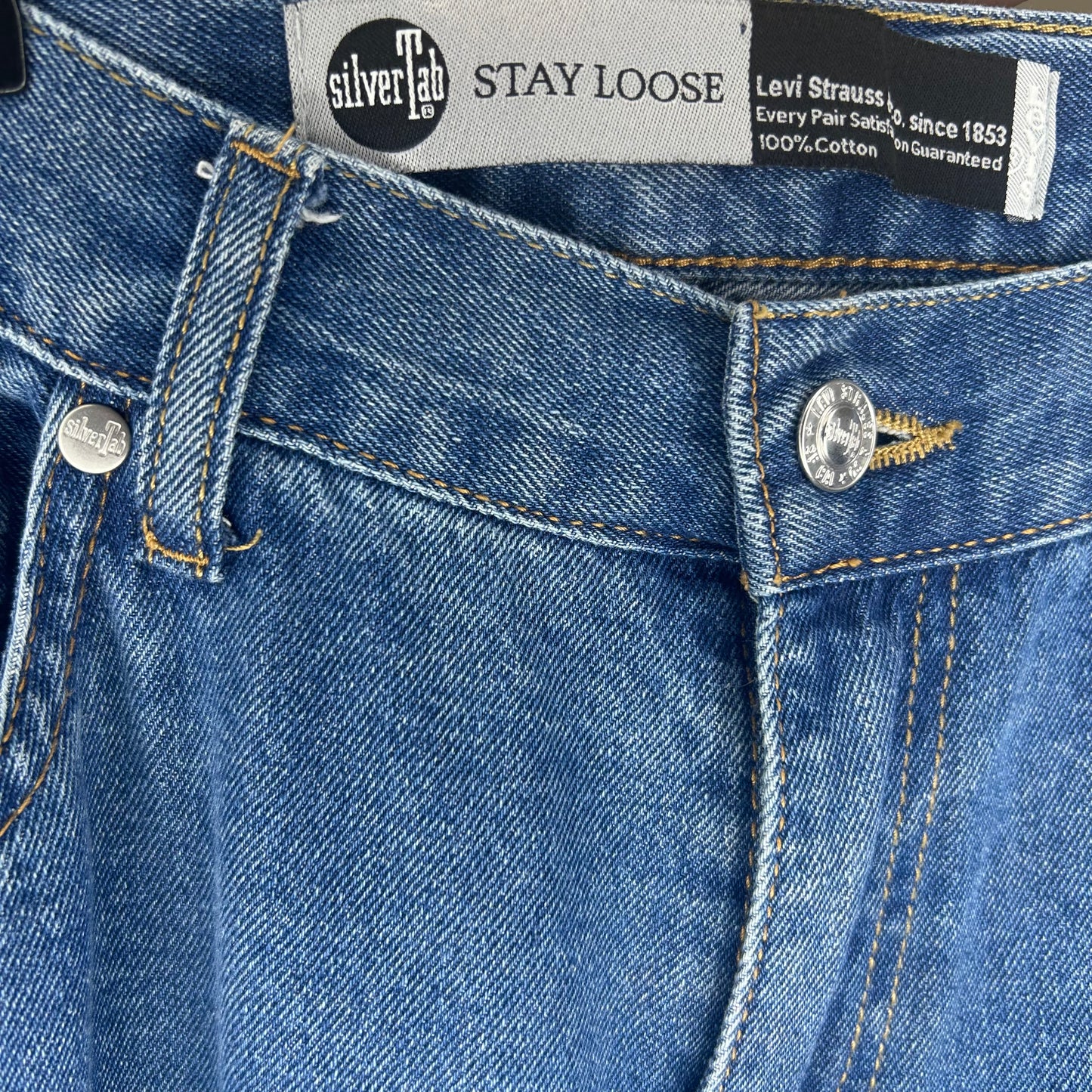 LEVI STRAIGHT LOOSE FIT SILVER TAB