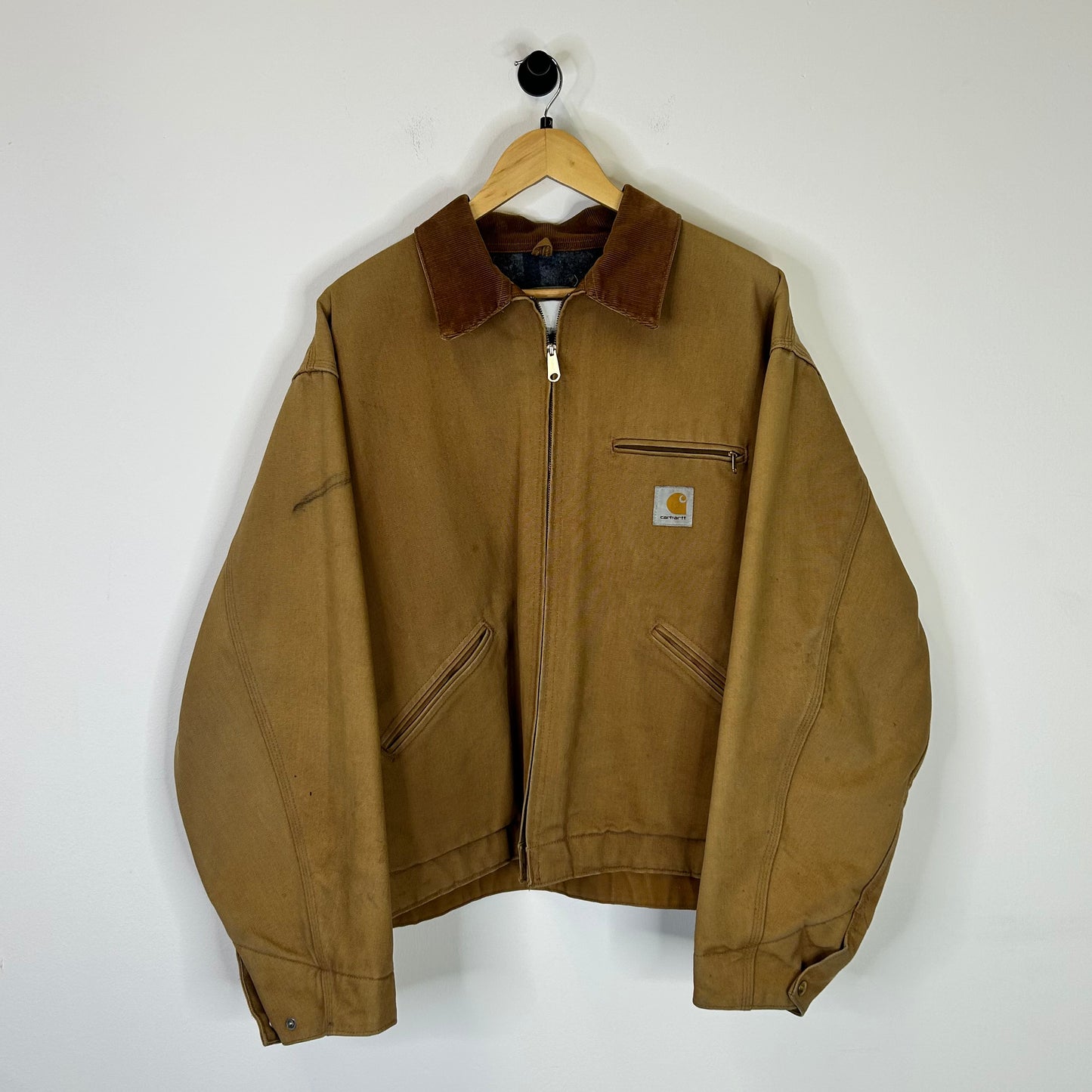 CARHARTT KHAKI UNION MADE DETROIT JACKET