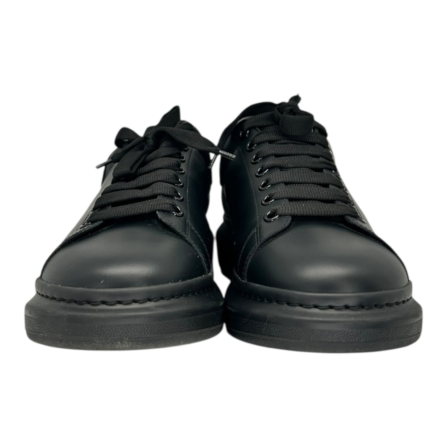 PREOWNED ALEXANDER MCQUEEN OVERSIZED SNEAKER BLACK/BLACK