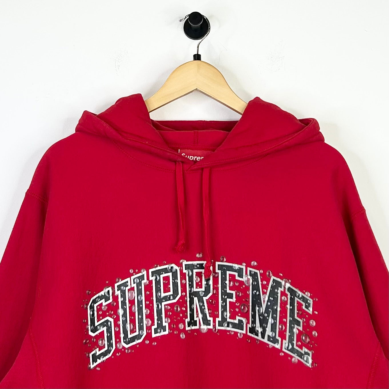 SUPREME WATER ARC HOODIE RED
