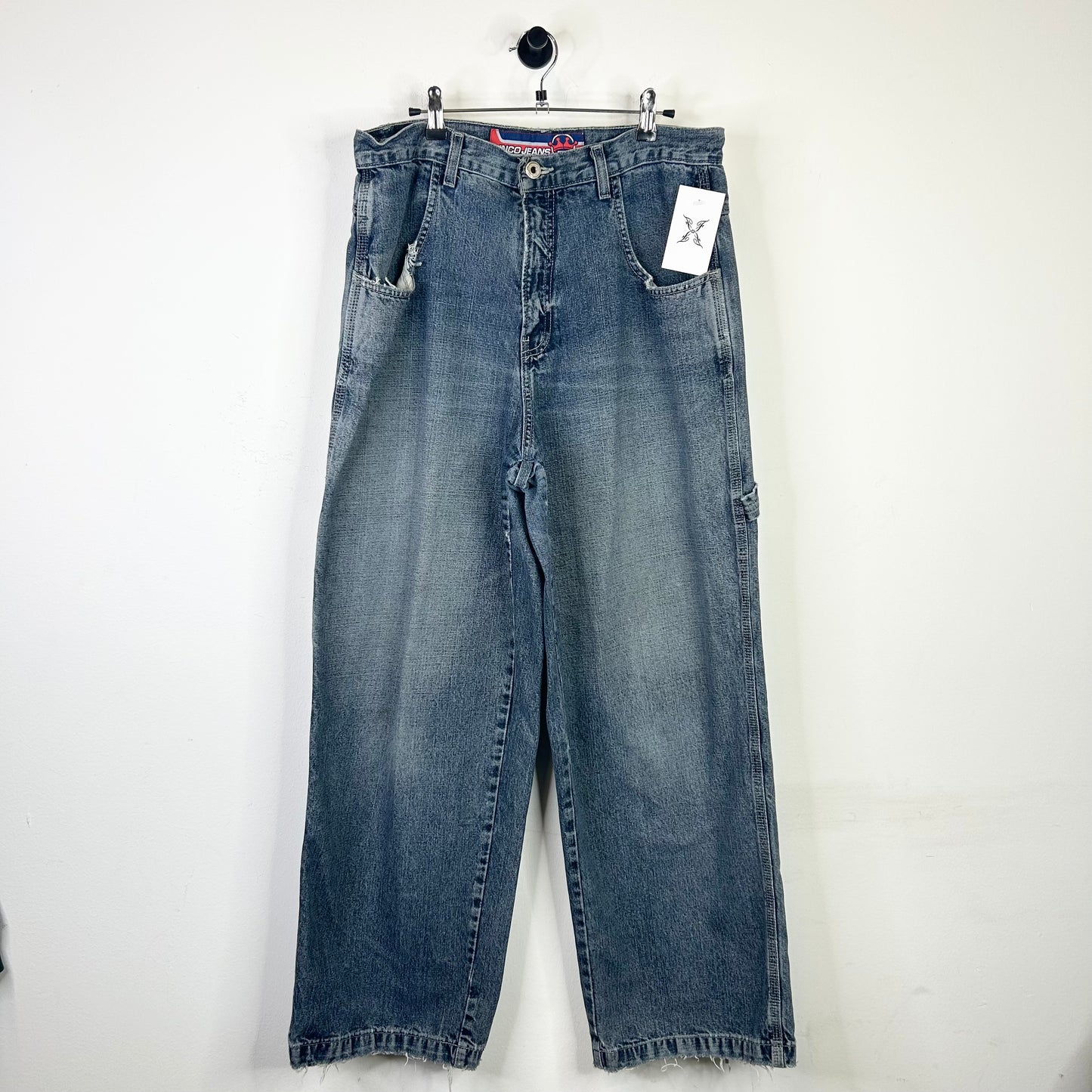 VINTAGE JNCO CROWN LOGO WIDE LEG JEANS