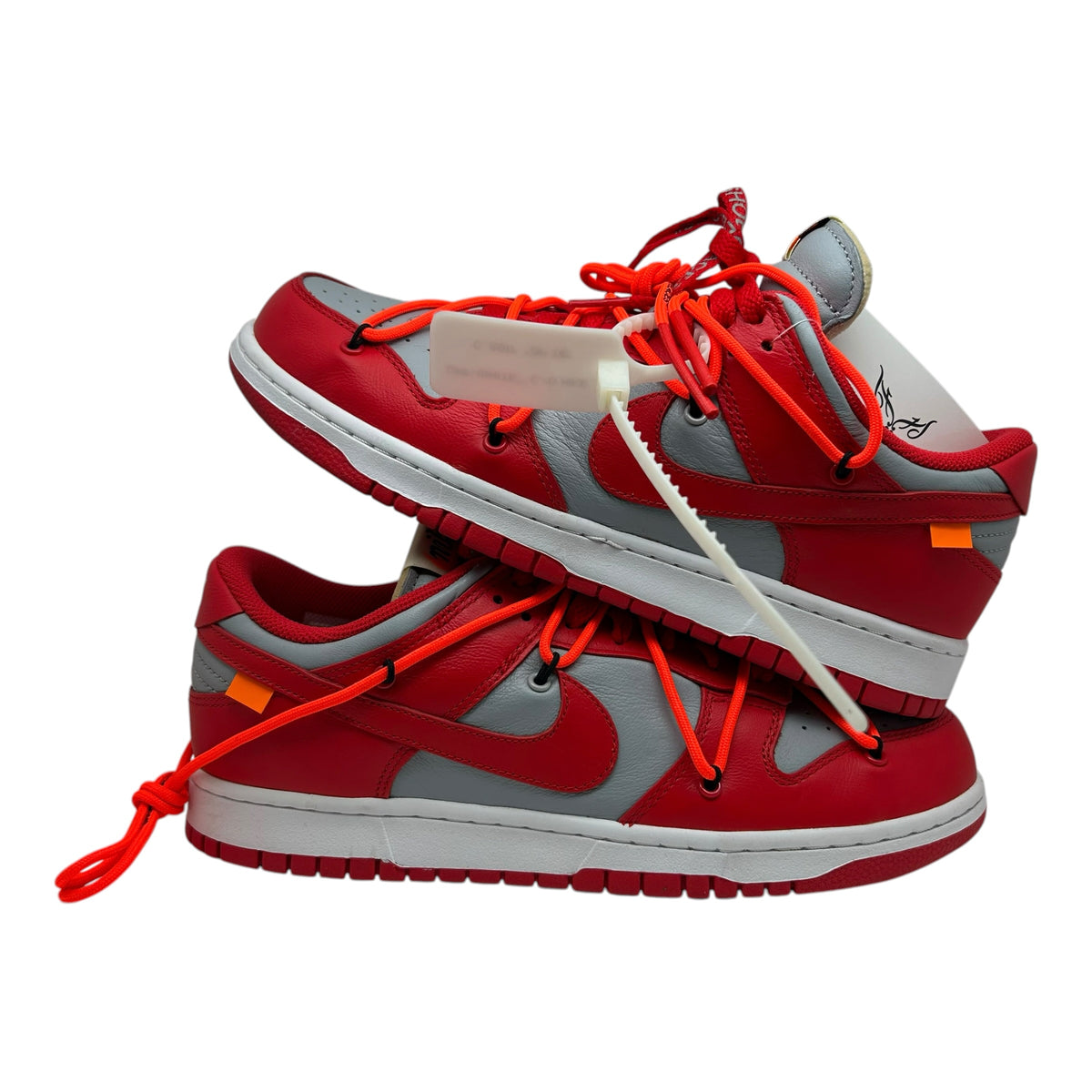 PREOWNED NIKE DUNK LOW x OFF-WHITE UNIVERSITY RED