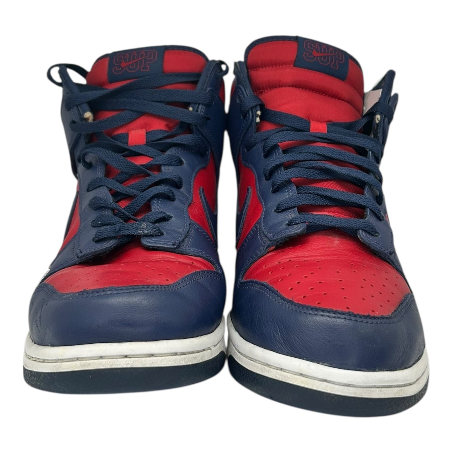PREOWNED NIKE SB DUNK HIGH SUPREME BY ANY MEANS NAVY