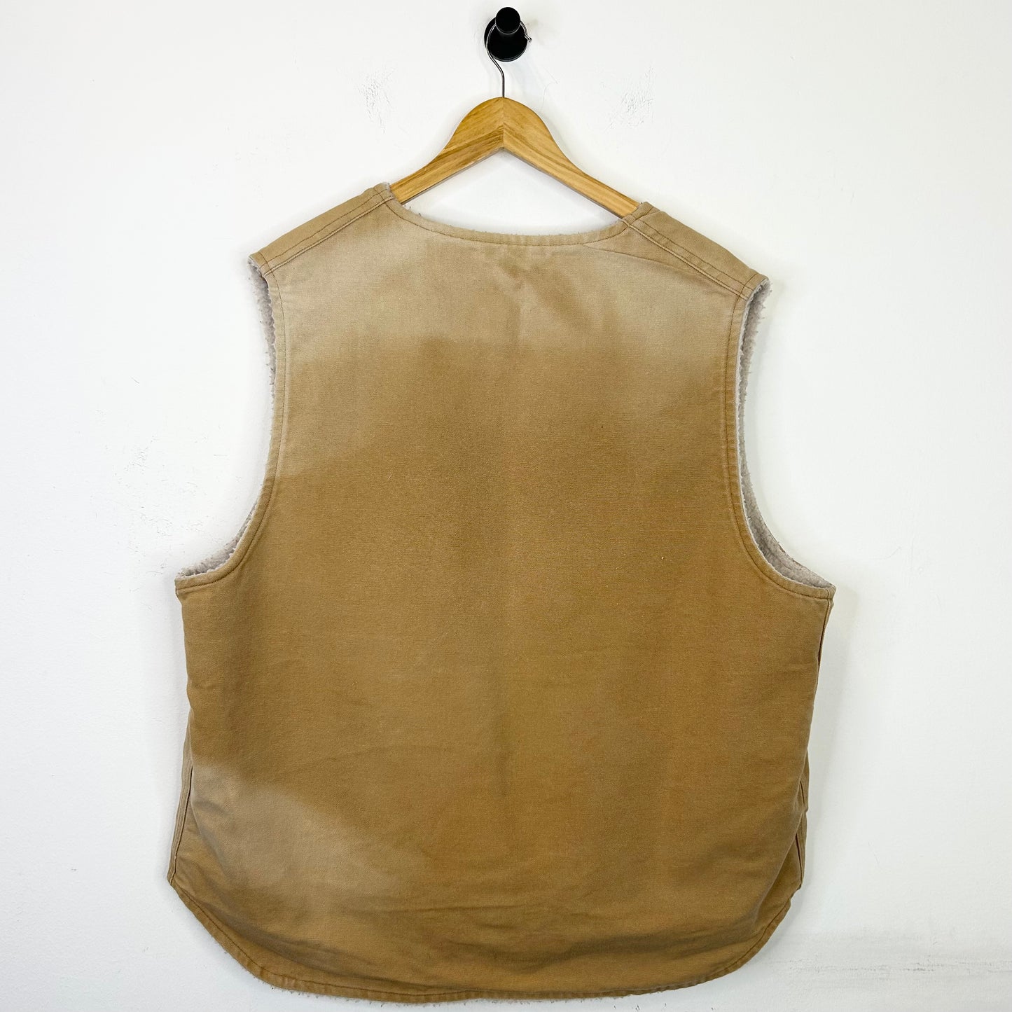 TAN CARHARTT SHERPA LINED VEST