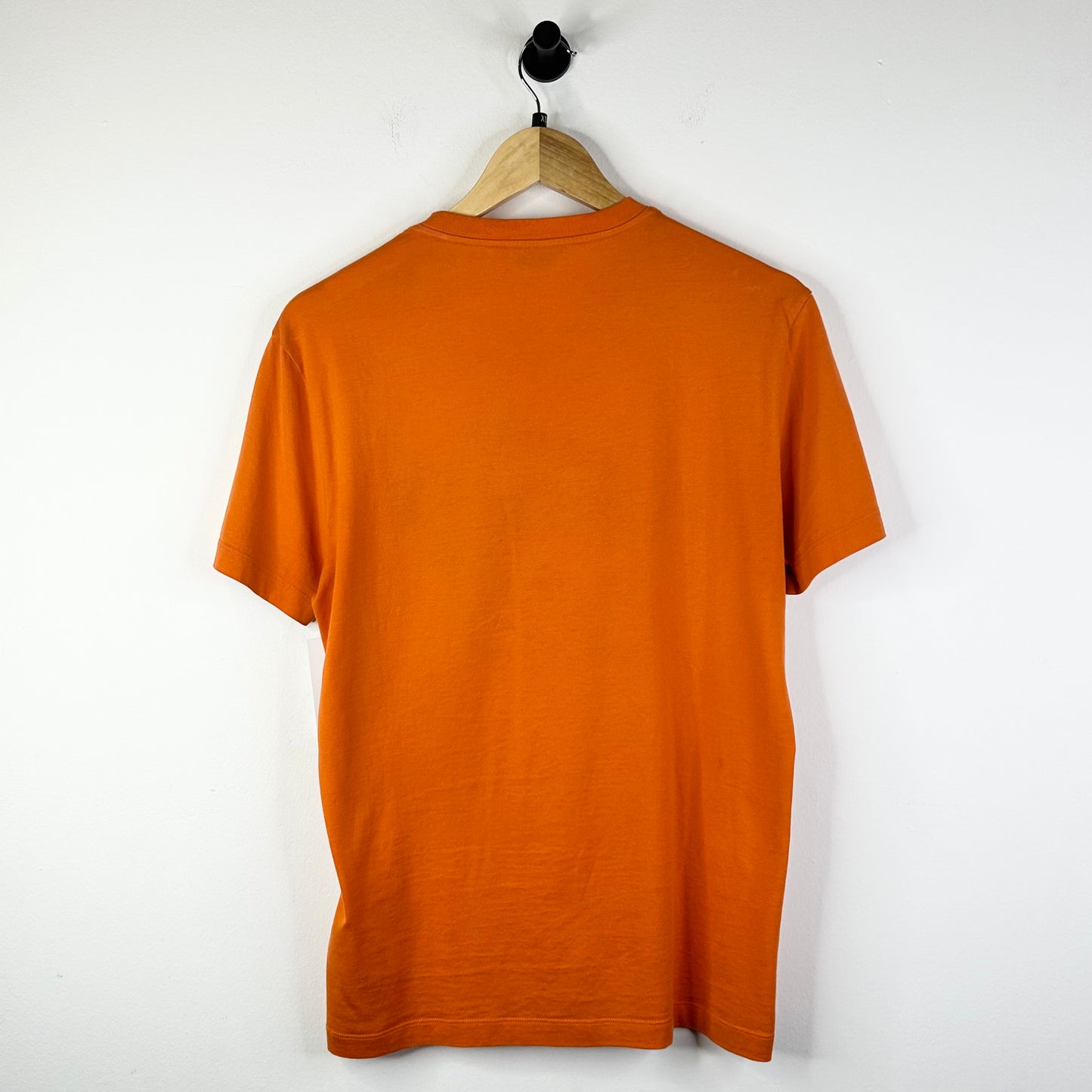 VERSACE MEDUSA HEAD ORANGE RHINESTONE TEE