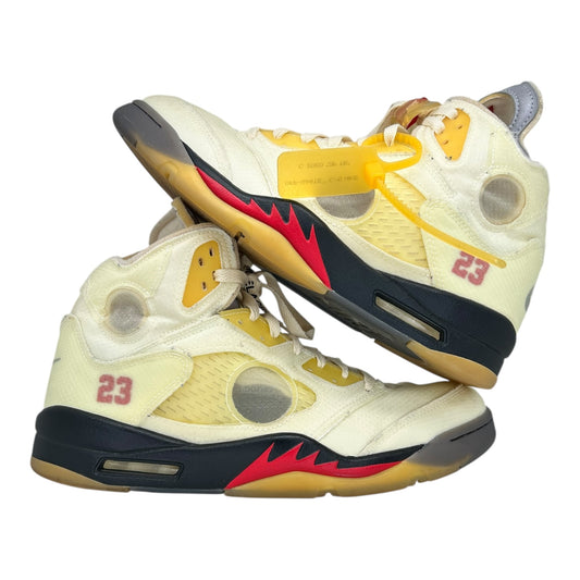 PREOWNED JORDAN 5 OFF WHITE SAIL