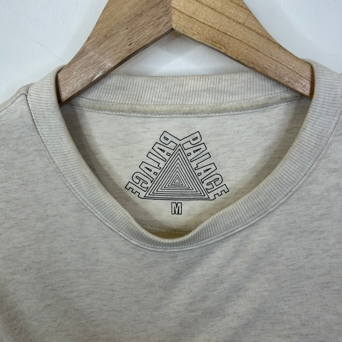 PALACE TRIANGLE LOGO GREY CREWNECK SIZE M