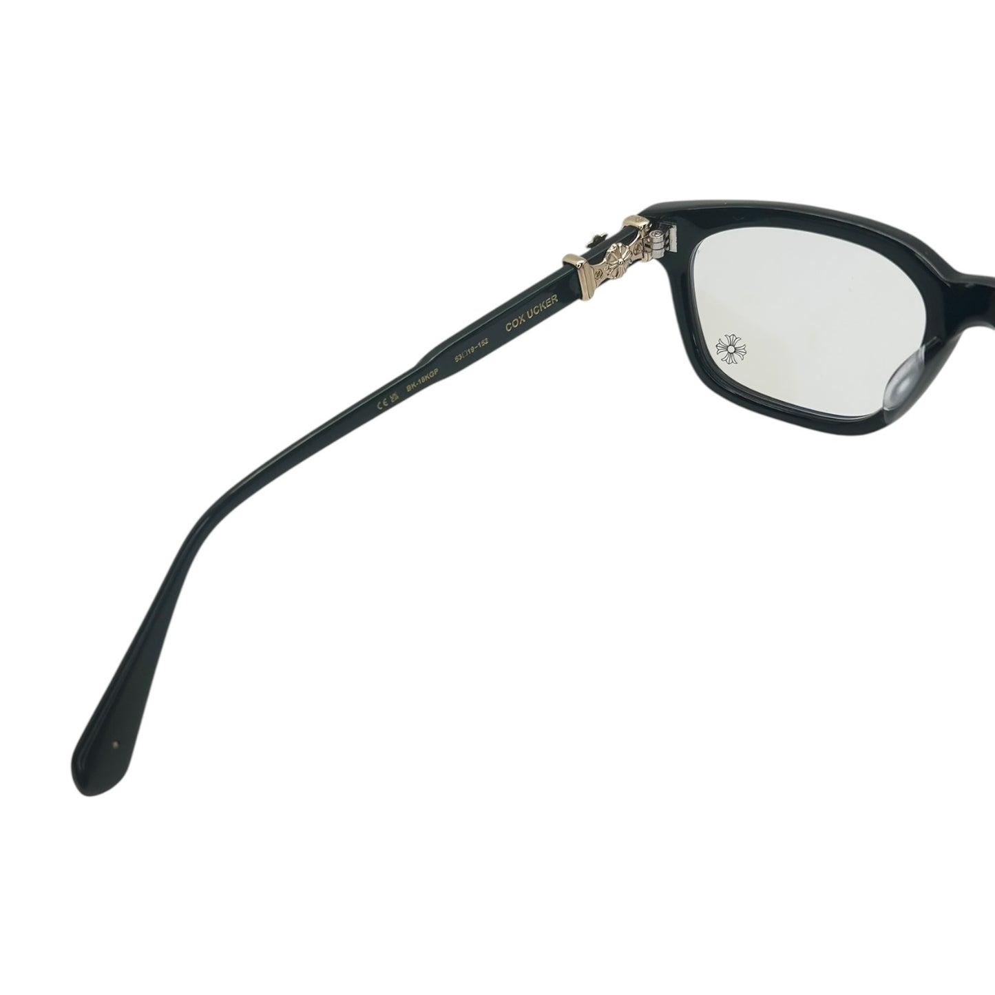 CHROME HEARTS COX UCKER BLACK GOLD SUNGLASSES