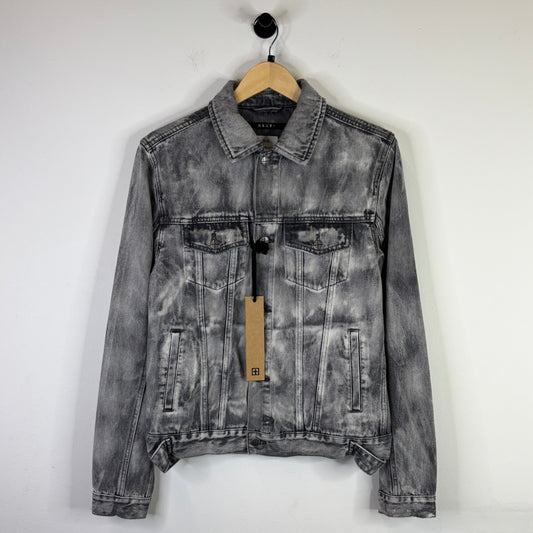 WHO DECIDES WAR ACID SPHERE PATCH DENIM JACKET