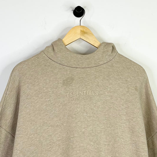FEAR OF GOD ESSENTIALS LIGHT OATMEAL SCUBA HOODIE