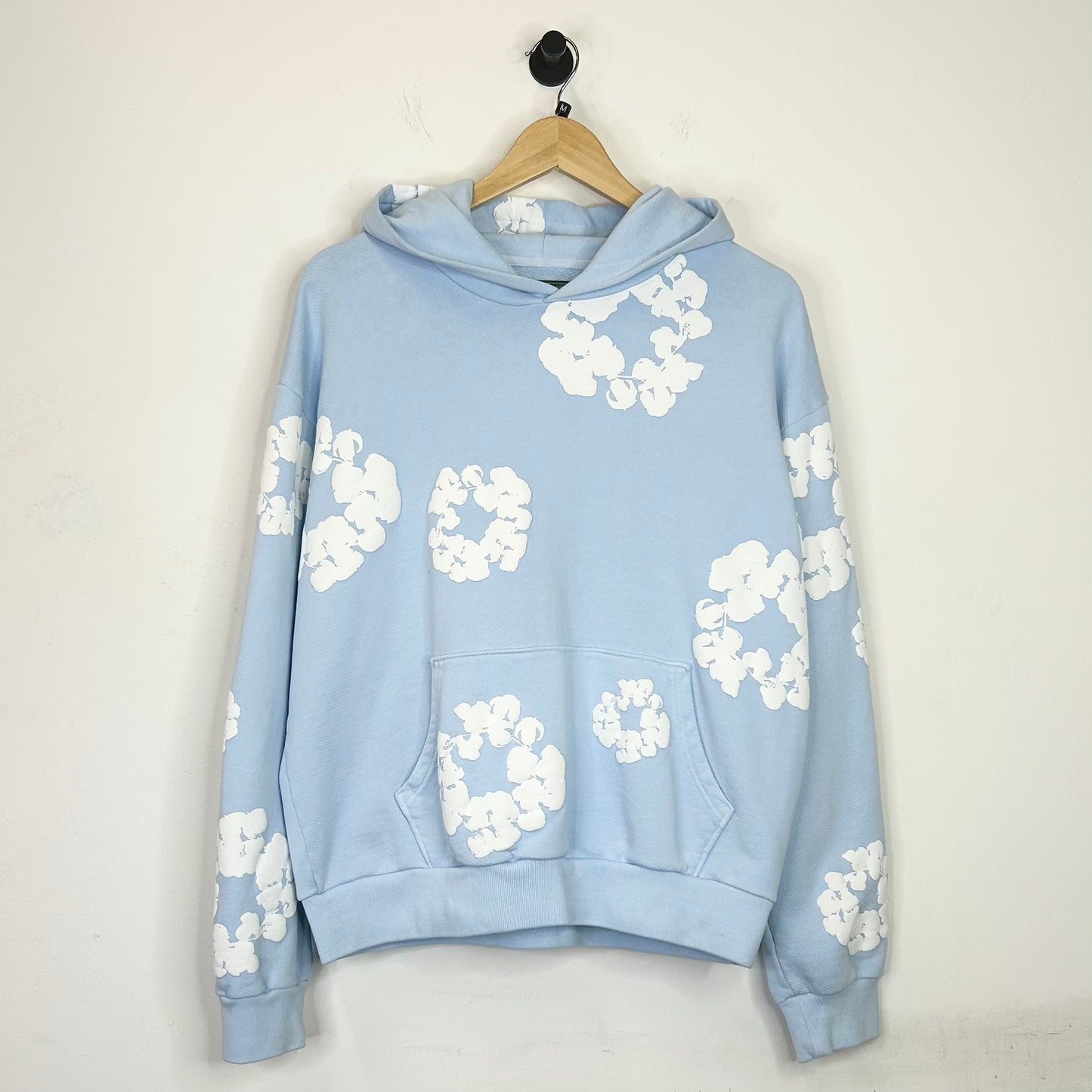 DENIM TEARS THE COTTON WREATH HOODIE LIGHT BLUE