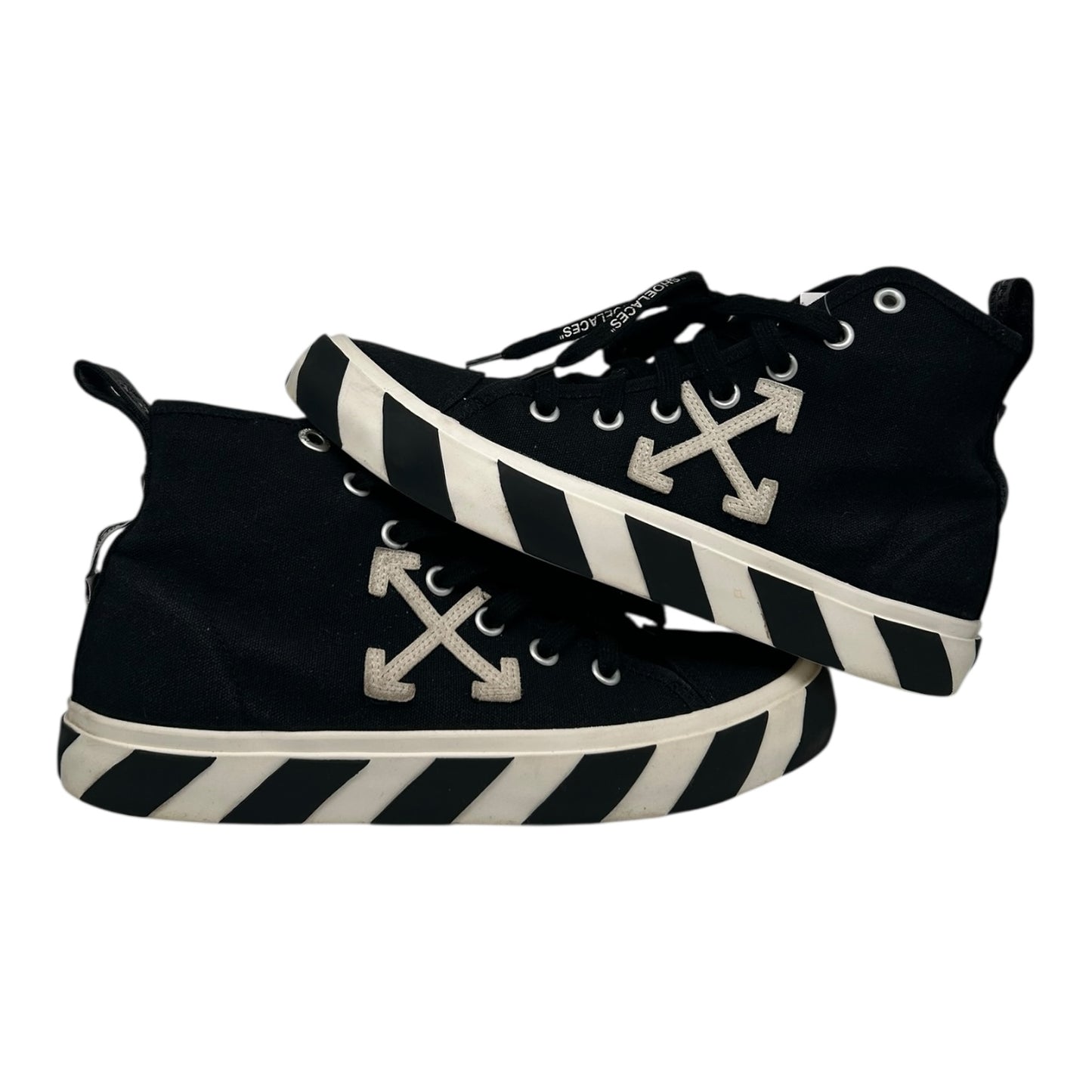 PREOWNED OFF WHITE VULCANIZED CANVAS HIGH SIZE 42 (9US)