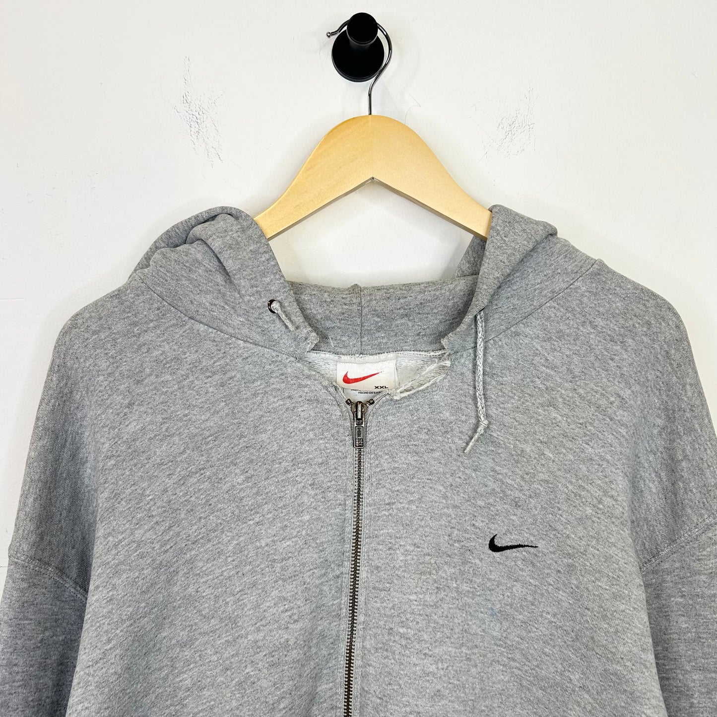 NIKE DISTRESSED GREY HOODIE