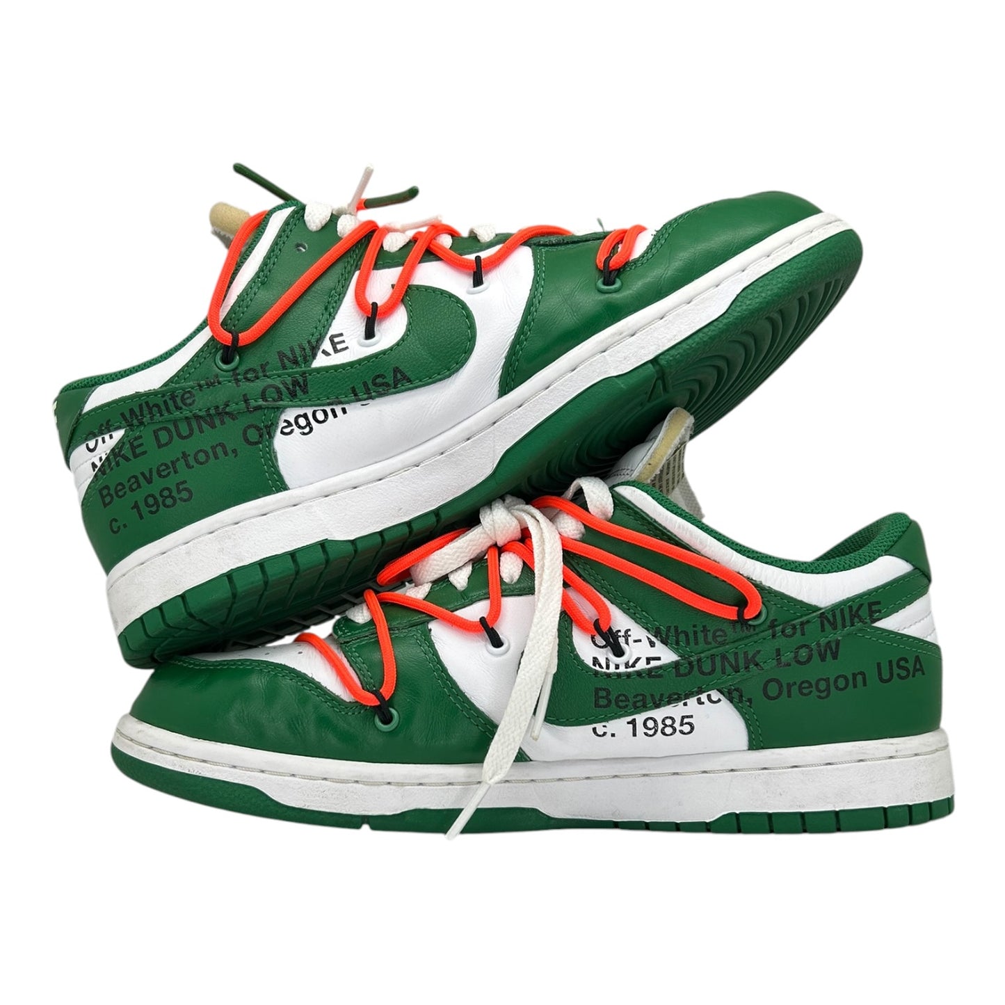 PREOWNED NIKE DUNK LOW OFF WHITE PINE GREEN