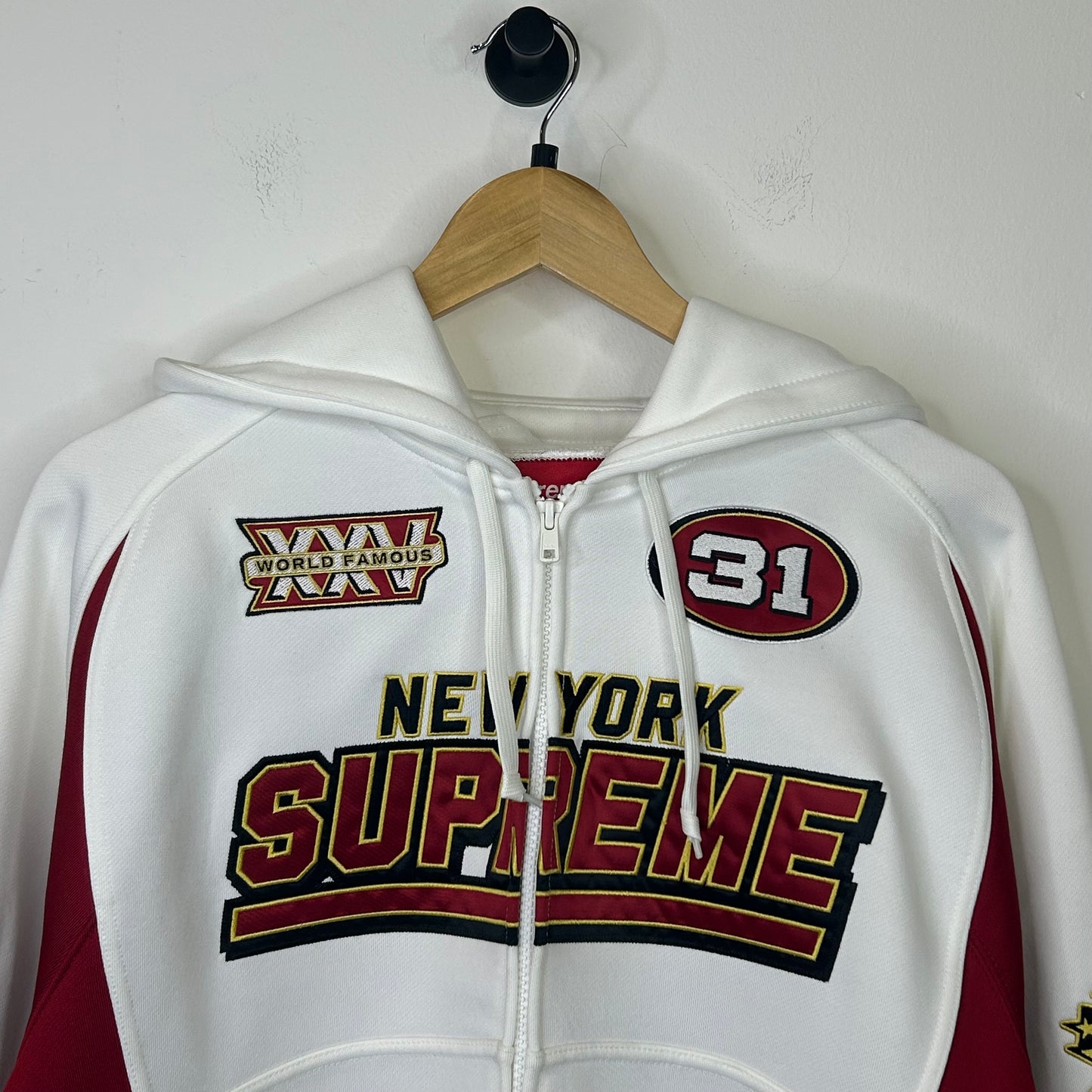 SUPREME FOOTBALL ZIPUP HOODIE