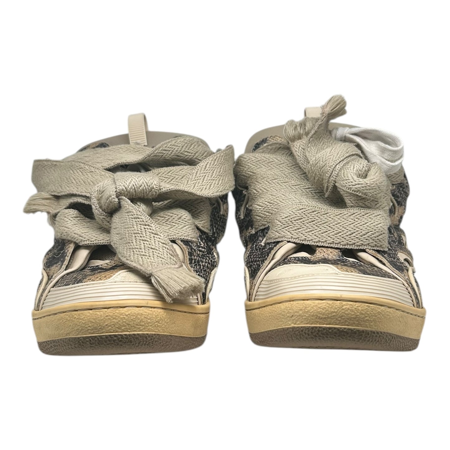 PREOWNED LANVIN CURB BEIGE PYTHON