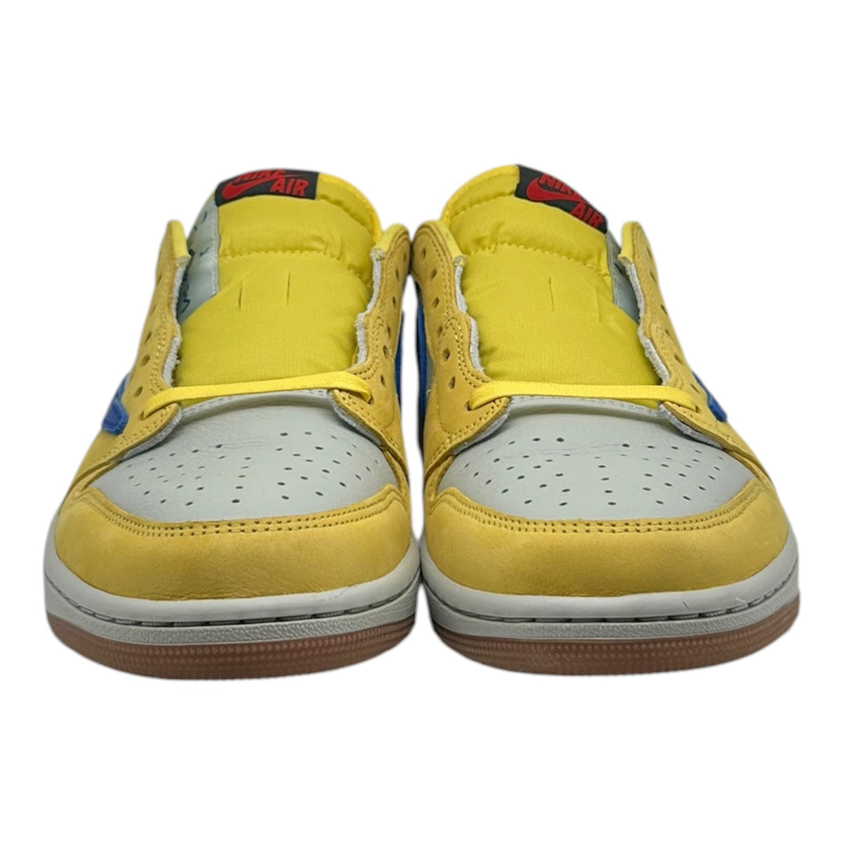 PREOWNED TRAVIS SCOTT x WOMENS JORDAN 1 LOW CANARY