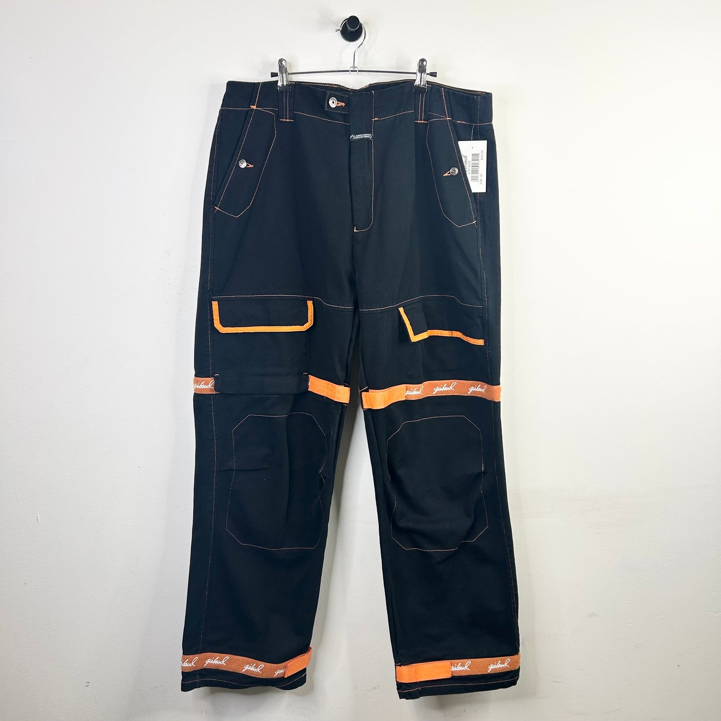 GIRBAUD BLACK ORANGE STRAP CUSIVE DENIM