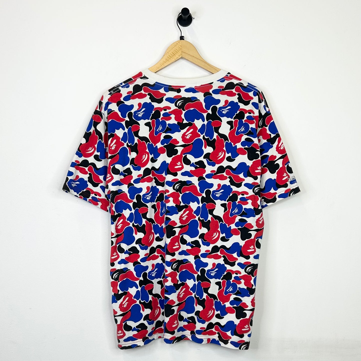 BAPE CARHARTT RED WHITE & BLUE CAMO TEE