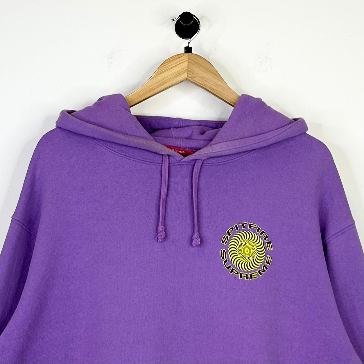 SUPREME X SPITFIRE HOODIE LIGHT PURPLE