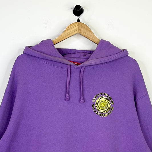 SUPREME X SPITFIRE HOODIE LIGHT PURPLE