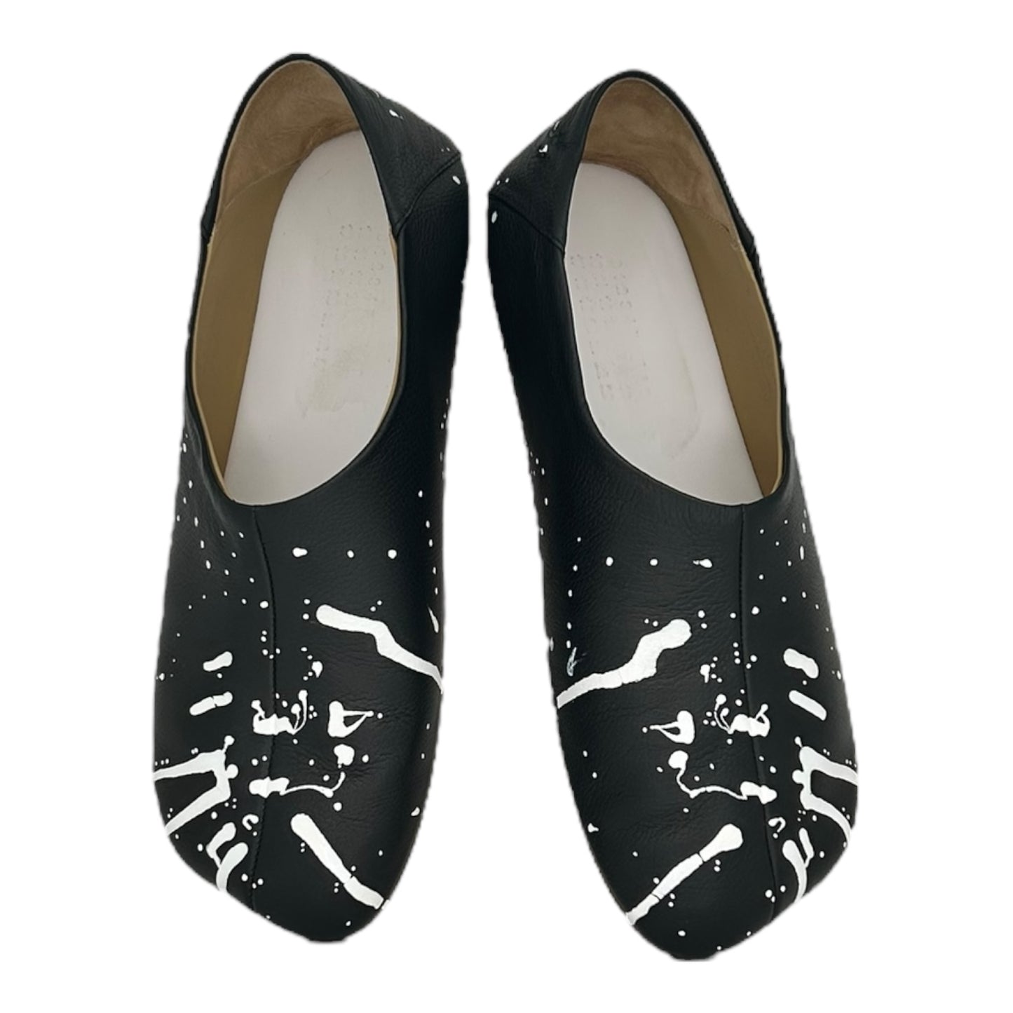 PREOWNED MAISON MARGIELA PAINT PLATTER BLACK TABI