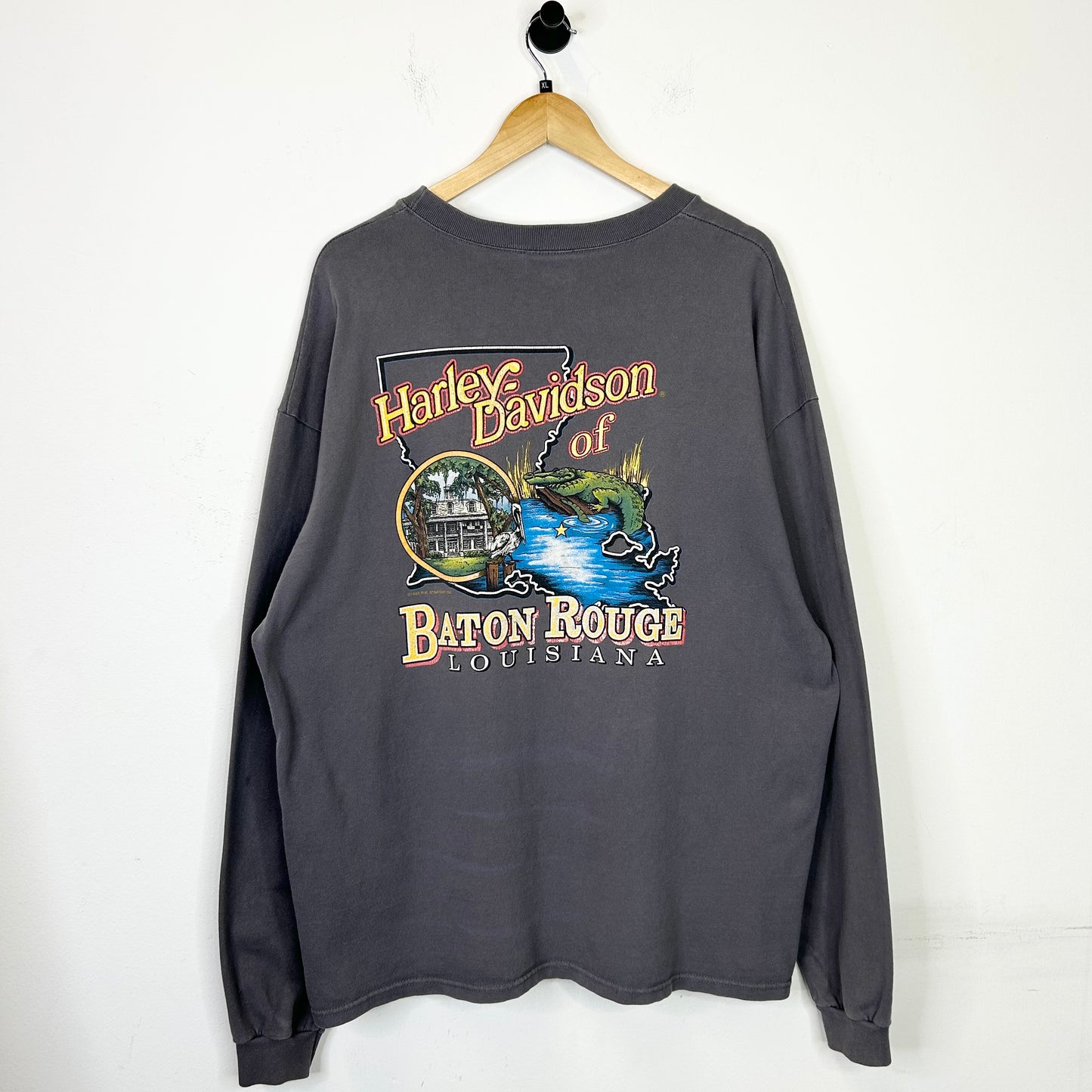 HARLEY DAVIDSON PROUD & FEARLESS GREY LONG SLEEVE